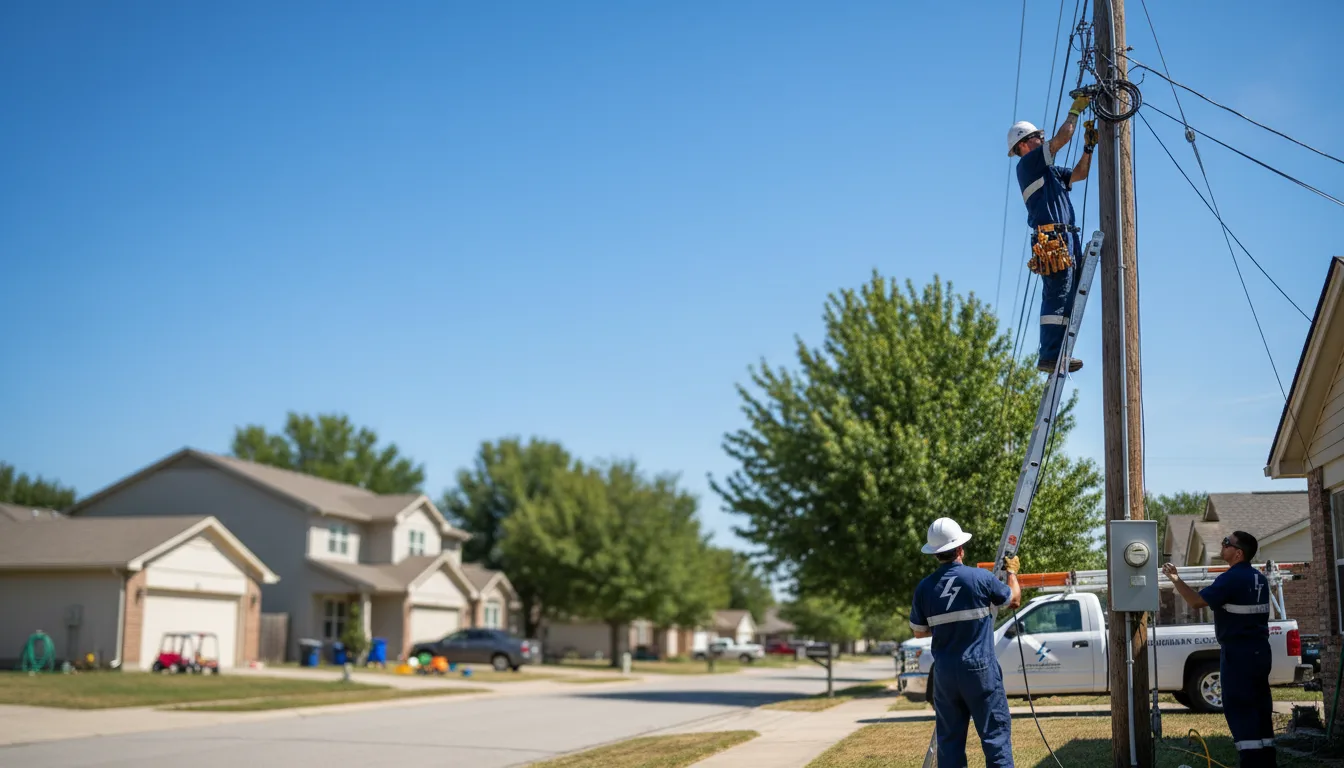 Residential electrician providing installation services in Oakpark, VA